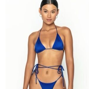blue sommer swim bikini set